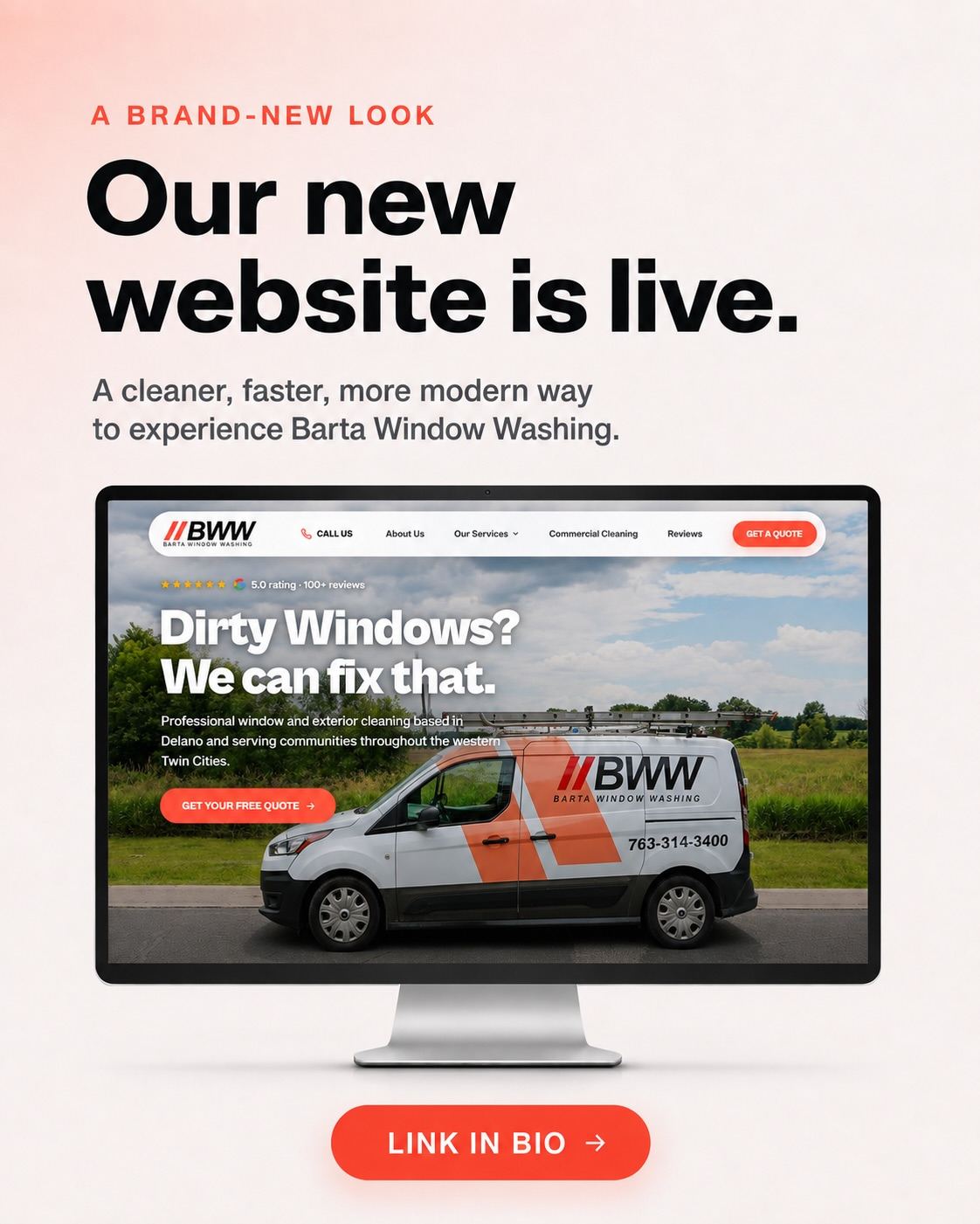 Our new site @bartawindowwashing is live! We hope you enjoy it as much we enjoyed building it!