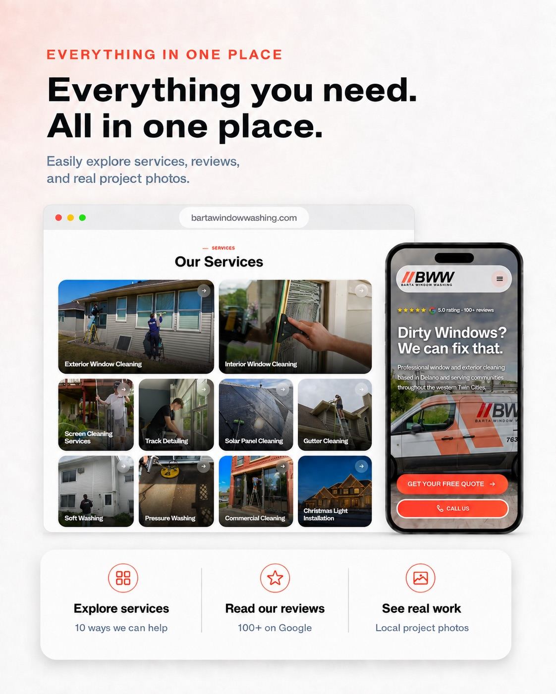 Our new site @bartawindowwashing is live! We hope you enjoy it as much we enjoyed building it!