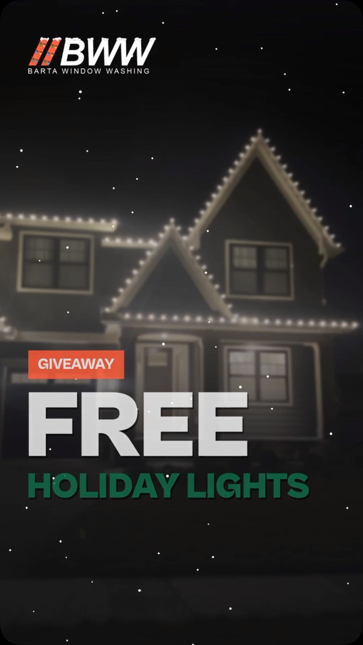 Enter now at bartawindowwashing.com/giveaway! Drawing is Nov. 6th